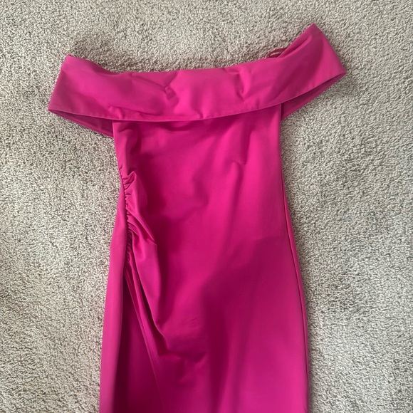 NBD Stella Rose Gown | Fuchsia | Off the Shoulder | Revolve - Picture 10 of 13